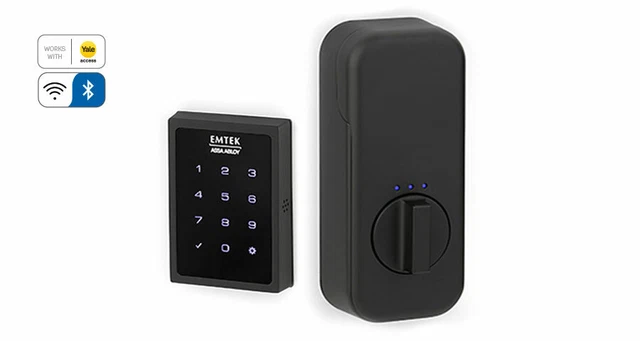 Emtek Smart Touchscreen Deadbolt Connected By August EMP1101US19 EMPowered