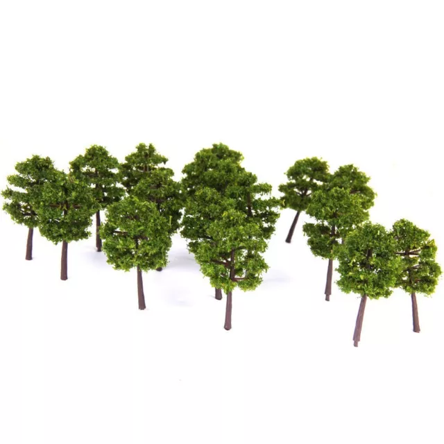 Set Of 40 Deep Green N Scale Model Trees For Building Scenery And Layout 2