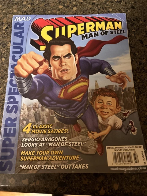MAD SUPER SPECTACULAR SUMMER 2013, SUPERMAN MAN OF STEEL Cover, ARAGONES, VF+!