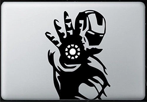 Ironman Vinyl Decal Sticker For MacBook Air Pro Mac 11" 13" 15"  & Car
