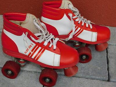 ORIGINAL vintage LOT 2 PATINS à ROULETTE PLAYCREW shoes Roller skates 608AB-HY