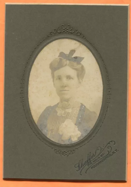 Poughkeepsie NY Portrait of a Young Woman, by Shaffer circa 1900s