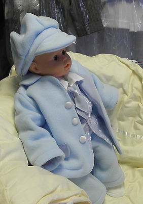 Taufe Hochzeit Taufanzug  Babyanzug Anzug Hellblau Größe 62/86- 6-Tlg. NEU