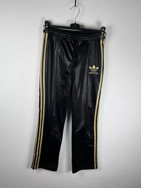 PANTALONI TUTA BOTTOM ADIDAS Nero Oro Taglia Donna Shiny Women Pants XS S EUR 58 00 PicClick IT