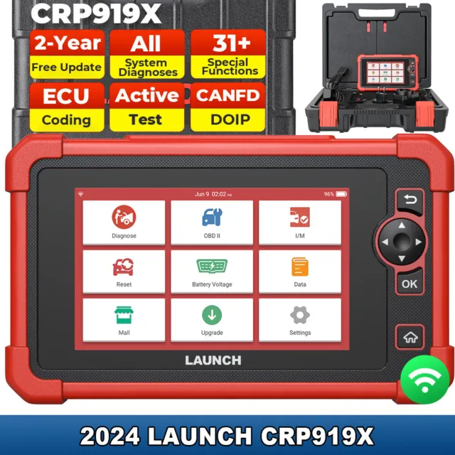 Launch X431 CRP919X PRO Profi OBD2 Diagnosegerät Scanner ALLE System ECU Coding