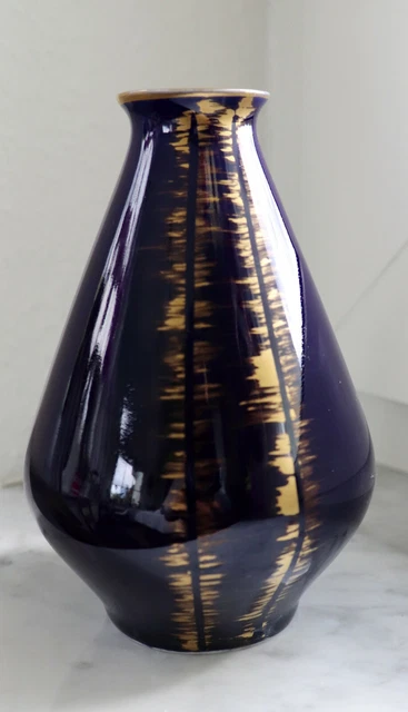 Vase Céramique Vintage 72 Cm Bleu - Paris Prix - Décoration Intérieure