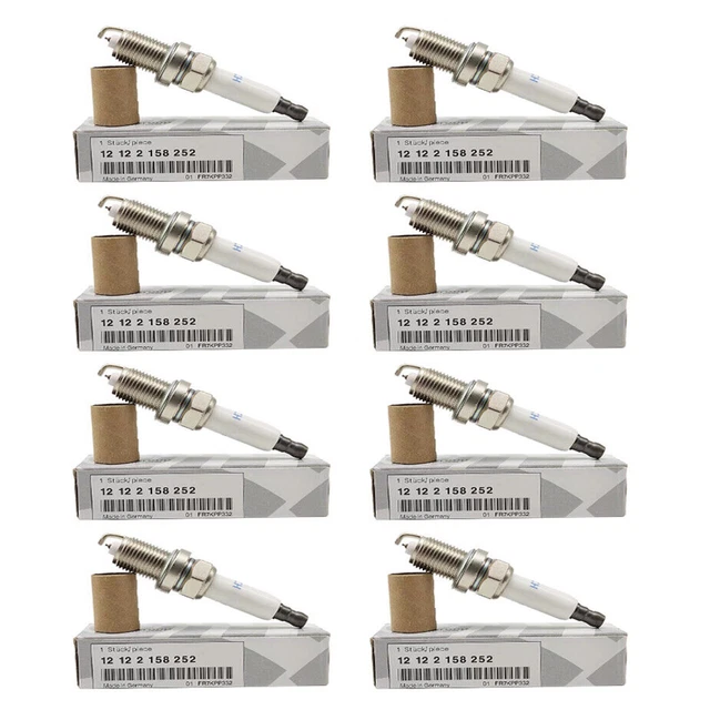 8X BOSCH Plugs Spark Plug Kit Set High Power For BMW 550i 650i 750i 750Li X5 New