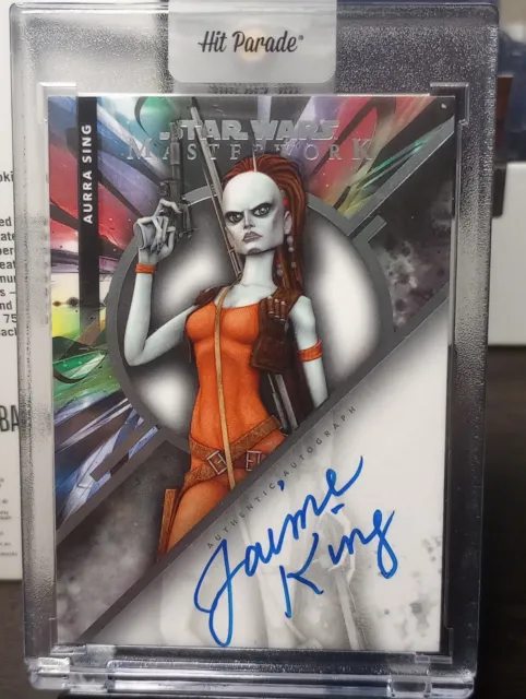 Star Wars Masterwork 🔥 Aurra Sing 🔥 Jaime King 🔥 Autographed Card #MWA-JK