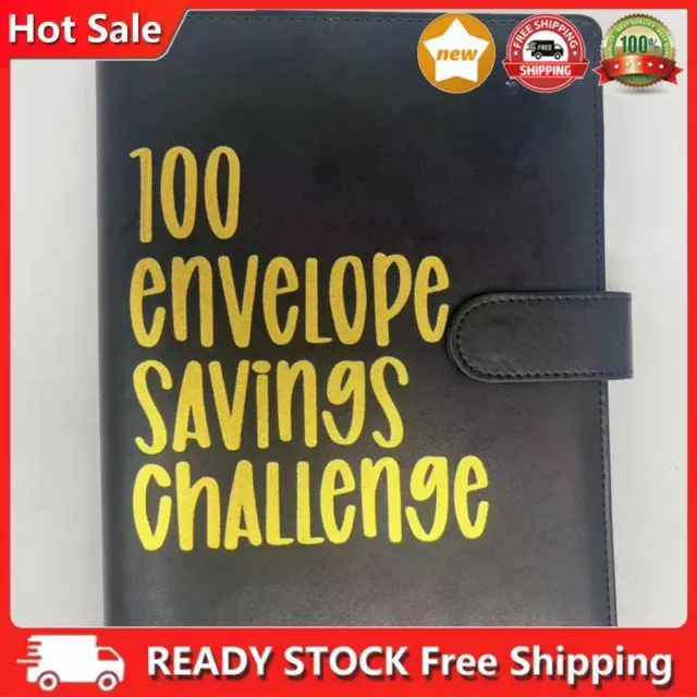 100pcs Budget Planner Book with Envelopes Budget Planner (Black)