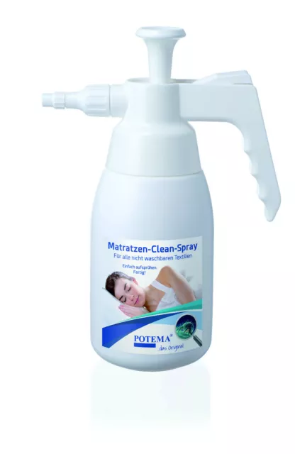 POTEMA® Matratzen Clean-Spray, Pump-Sprühflasche, 750 ml + 1 Microfasertuch weiß