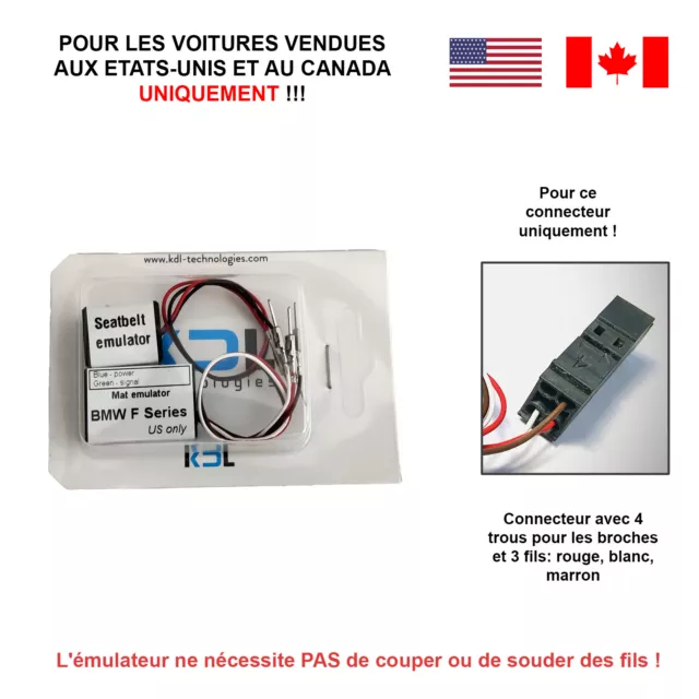 Siège Tapis Occupation Émulateur diagnostic pour BMW USA 1 F20 F21