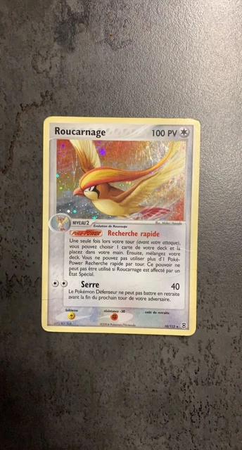 Roucarnage Holo 10/112 - Pokemon Ex Rouge Feu Et Vert Feuille Moyen État.