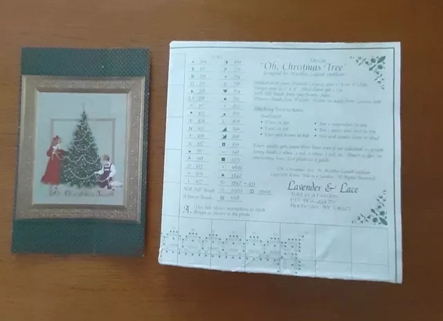 Lavender & Lace Oh, Christmas Tree Cross Stitch Chart Now Retired