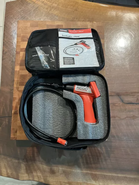 Ridgid Seesnake Micro Inspection Camera  Works In The Box. Tested Nice Free Ship