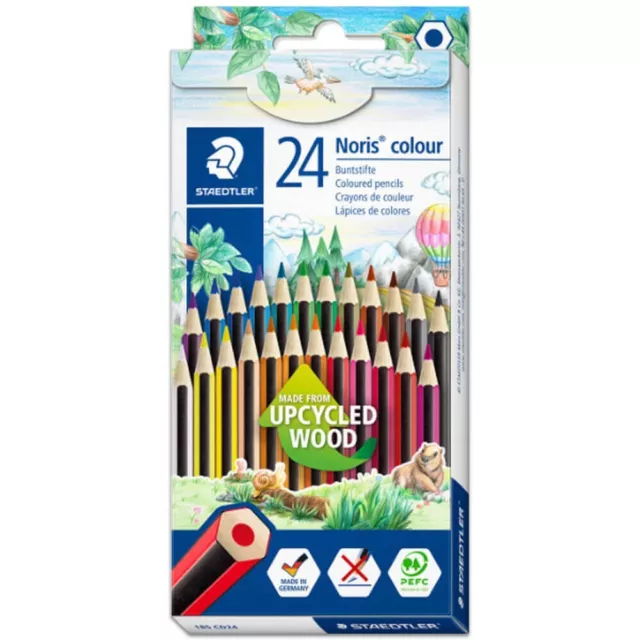 Staedtler Noris Colouring Pencils Hexagonal Shape Pack of 24