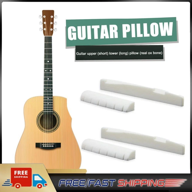 4pcs Bone Guitar Bridge Nut Saddle for 6 String Guitar Stringed Instrument Parts