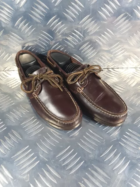 Timberland Brown Boat Deck Shoes Ortholite Soles UK Size 6.5 (CC)