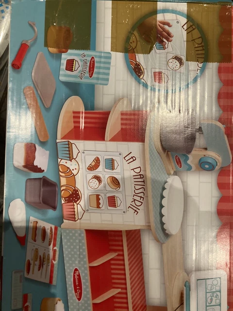 Melissa & Doug Wooden La Patisserie Bakery Role Play Wooden Toy Damaged Box