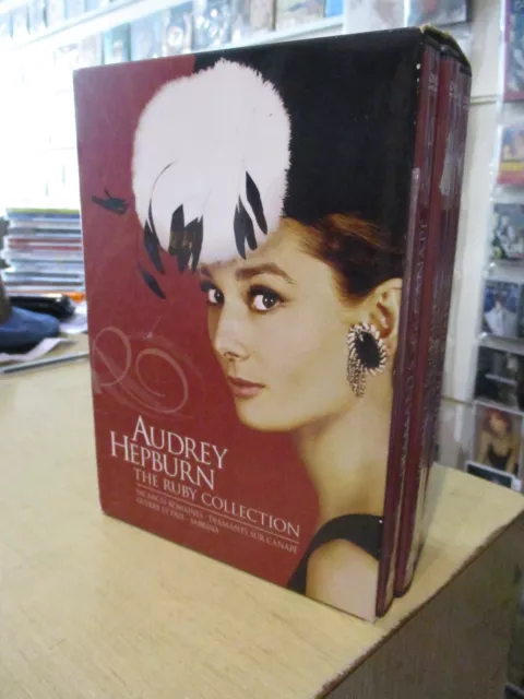 coffret dvd  audrey hepburn ruby collection avec cartes postales