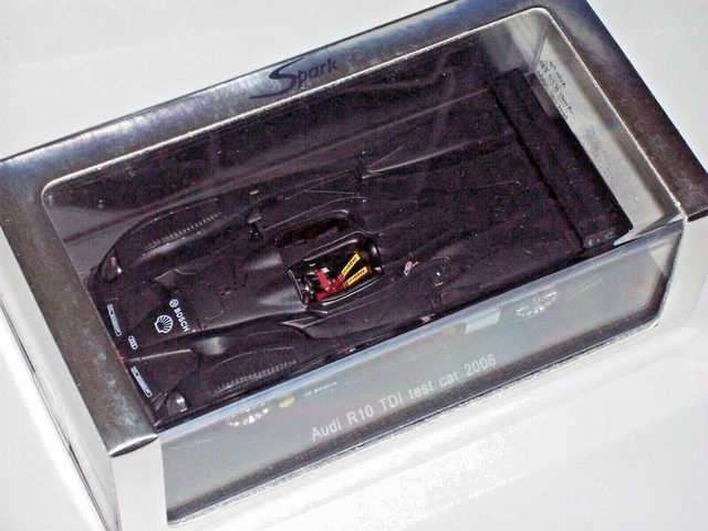 SPARK 1/43 S0679 AUDI R10 TDI TEST CAR 2006 Black/Noir/Zwart/schwarz Rare! NLA!