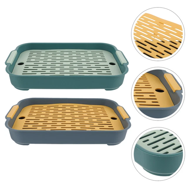 2 Pcs Bunny Cage Toilet Indoor Hamster Litter Box Rabbit Toilet