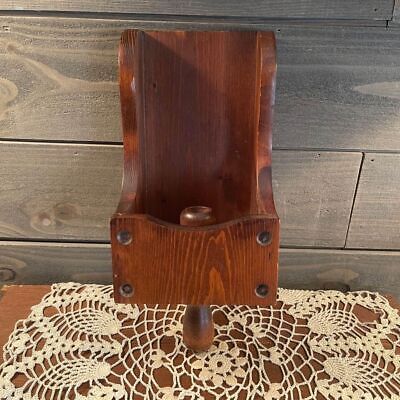 Vintage Colonial Wooden Wall Sconce Shelf