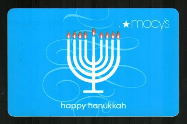 MACY'S Happy Hanukkah, Menorah 2010 Gift Card ( $0 )