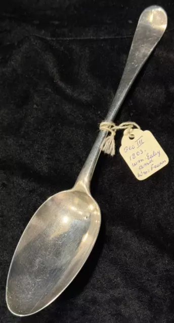 King George Iii 1803 Sterling Silver Table Spoon London Wm Ealey & Wm Fearn