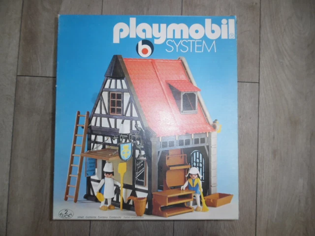 Playmobil Pignon De Toit Colombage Mur Jaune Château