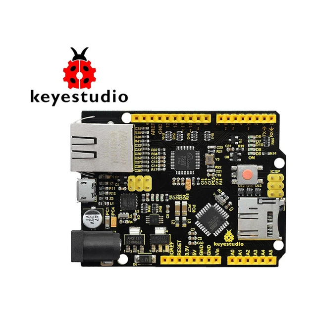 Modulo MCU ethernet compatibile W5500 scheda di sviluppo Atmega 16U2 328P microU