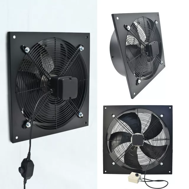 Industrial Ventilation Extractor Metal Axial Exhaust Commercial Air Blower Fan