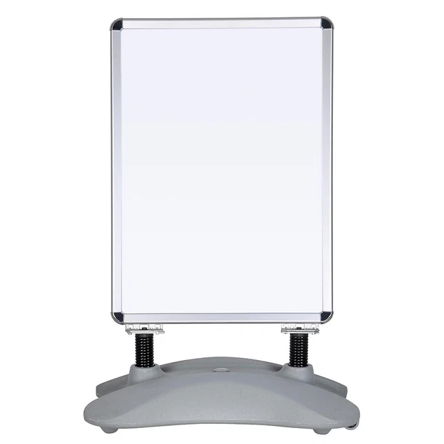 InstaHibit Poster Stand Shops Cafe Board Snap Frame w/ Wheels Filled Base