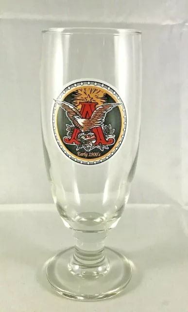 Budweiser  Vintage Anheuser Busch Early 1900's Logo Glass Stemmed Tulip