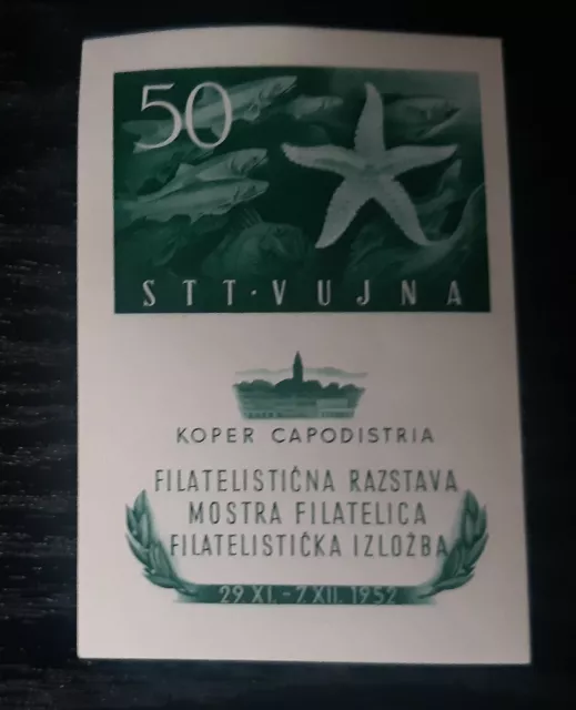 Triest, Trieste Vuja, Istra Zone B - Block Fauna Fische, Michel 70 € Mnh**