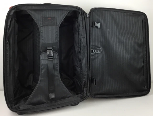 Tumi 20" Alpha Continental Expandable Wheeled Upright Carry-On Red Suitcase 11