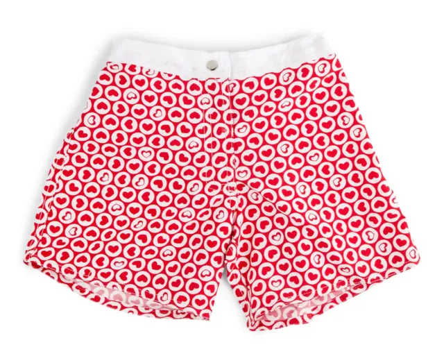 Cupid Girl Baby-Toddler Size 00, 0, 1 Hearts Boardshort - Red, BNWT, RRP $26