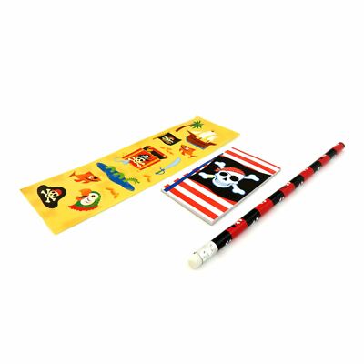 Sacchetti per bambini Pirate party a matita nota LIBRO SETTIMANA BAMBINI Party Bag Filler Regalo 
