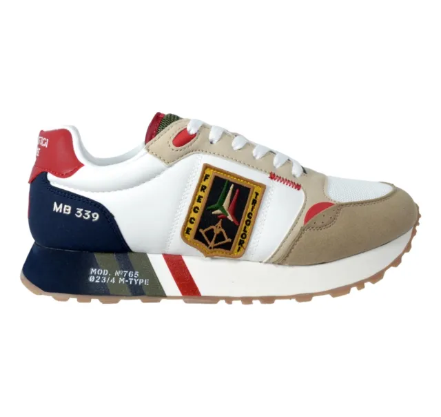 AERONAUTICA MILITARE Sneaker Uomo Frecce Tricolori Running SC275 Colore Bianco