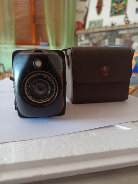 Macchina fotografica VINTAGE FILMA BENCINI 1:11 7.5 degli anni 1930 + custodia.