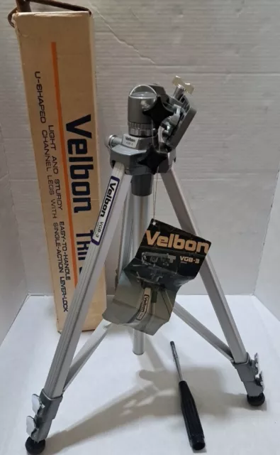 Velbon VGB-3 Heavy Duty Aluminum Tripod In Original Box