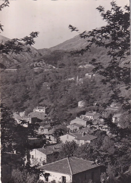 Carte postale ancienne postcard BOCOGNANO CORSE vue générale timbrée 1954