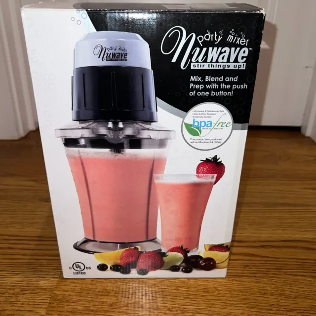 NuWave Party Drink Mixer 22191 Frozen Drink Margarita Maker Blender - Open Box