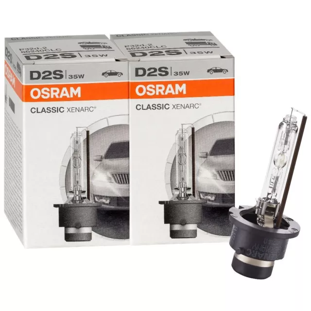 2x Osram Xenarc D2S Xenon Brenner 66240CLC 66240 Classic 85V 35W Xenonlampe