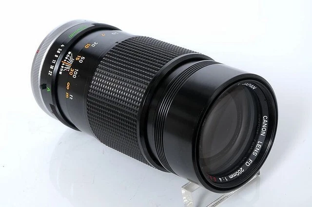 Canon Fd 200mm F4 S. S. C. Mf Téléphoto Prime Objectif Excellent De Japon F/S 2