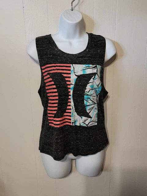 Hurley Tank Top Charcoal Grey Sleeveless Medium A240 Hurley Tank Top Charcoal Grey Sleeveless Medium A240