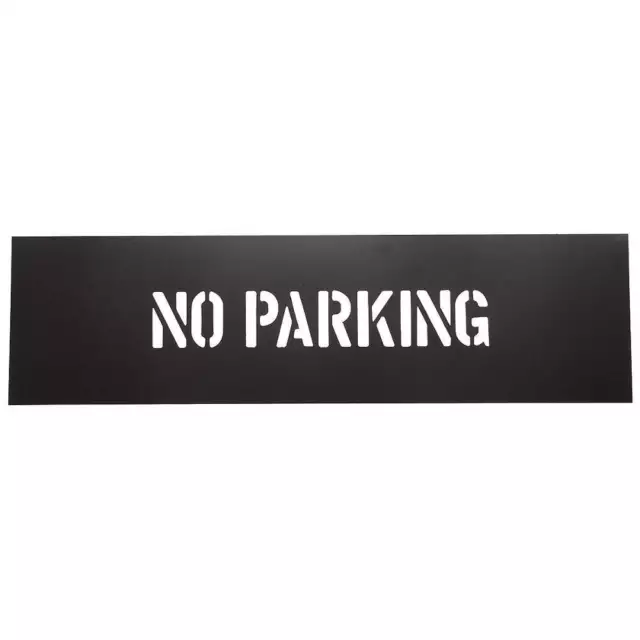 GRAINGER APPROVED 1F122 Safety Stencil,No Parking,PVC Plastic