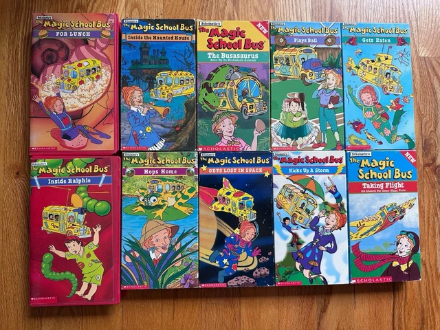 MAGIC SCHOOL BUS Lot of 10 VHS Tapes Scholastic Cartoon SCIENCE ...