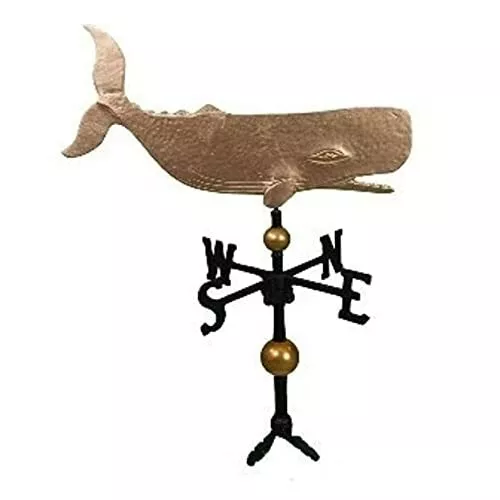 32inch Deluxe Weathervane With Gold Whale Ornament