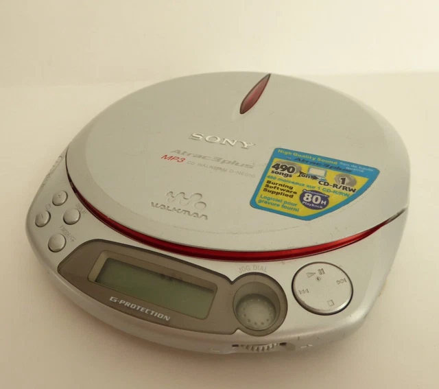 SONY DNE510 ATRAC3PLUS MP3 Walkman Portable CD Player Tested