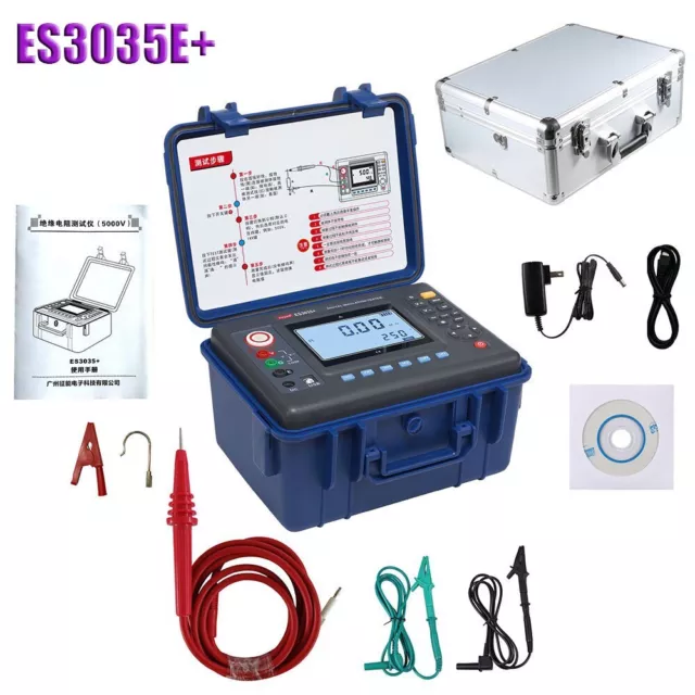 ES3035E+ 10KV 2TΩ Digital High Voltage Insulation Resistance Tester Megohmmeter